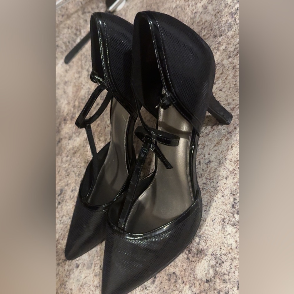 Black prom heels